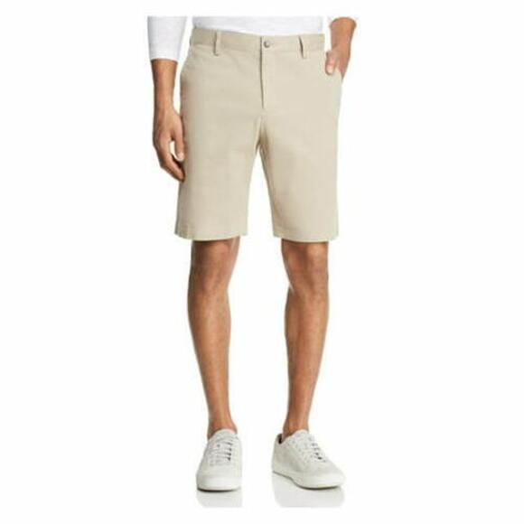 The Mens store Men Twill Regular Fit Shorts Beige Size 40 0303 - Picture 2 of 2